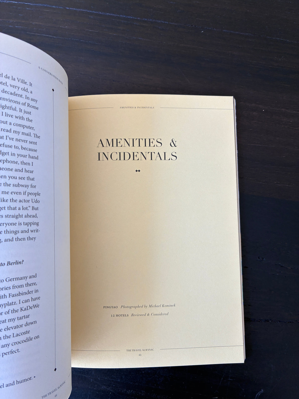 The Travel Almanac, Issue 3, Udo Kier (2012)