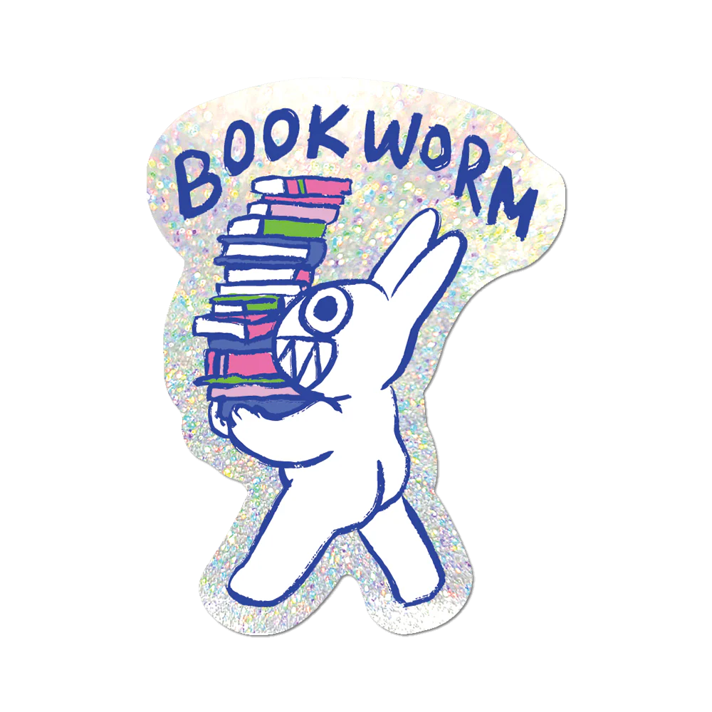 Bookworm Sticker