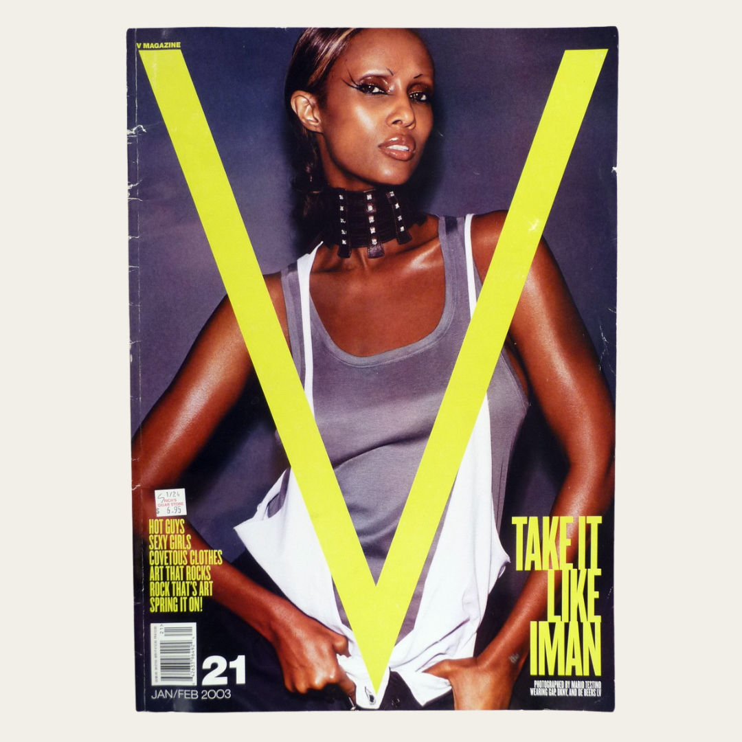 V Magazine - Jan/Feb 2003 - Iman Cover